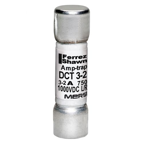 DCT3-2 - Fuse 750VAC/1000 VDC3A Fast-Acting Ferrule Mount DCT - Midget Series
